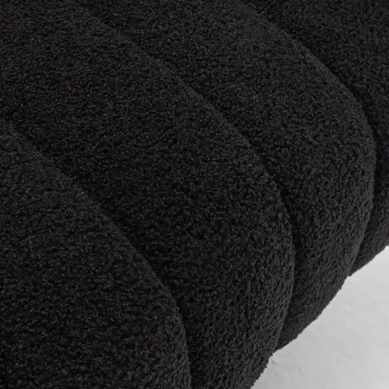 Fauteuil rond pivotant SEYNAR Modern Glam en velours