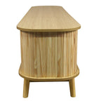 Meuble TV en rotin de style ferme moderne