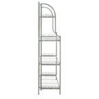SAFAVIEH Bryn Étagère de boulanger d'extérieur victorienne en fer forgé à 4 niveaux - 63,5 cm l x 38,1 cm P x 160 cm H - 25L x 15P x 63H