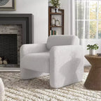 HOMES: Inside + Out Fauteuil d'appoint moderne Sanddrift en bouclette