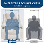 Fauteuil relax pivotant manuel à 360°, canapé planeur avec porte-gobelets et poches, fauteuil confortable pour la chambre de bébé, le salon et la chambre à coucher