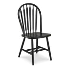 Chaise de salle à manger Windsor Arrowback en bois massif
