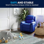 Fauteuil inclinable contemporain Flash Furniture de luxe rembourré pour enfants avec accoudoirs de rangement