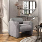 HOMES: Inside + Out Fauteuil d'appoint moderne Sanddrift en bouclette