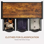 Trieur à linge 3 sacs avec sacs amovibles imperméables et étagère, roulettes ou pieds réglables, organiseur de rangement de 97,6 litres