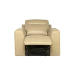 Fauteuil inclinable électrique en cuir pleine fleur