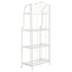 SAFAVIEH Bryn Étagère de boulanger d'extérieur victorienne en fer forgé à 4 niveaux - 63,5 cm l x 38,1 cm P x 160 cm H - 25L x 15P x 63H
