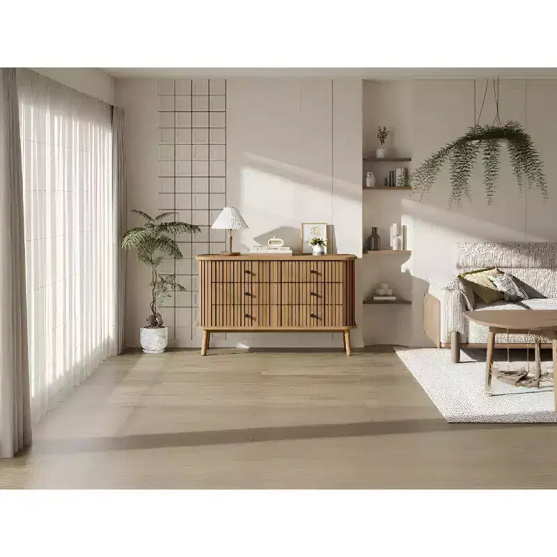 Commode Garvee 47 à 6 tiroirs, commode compacte en bois avec pieds en métal, organisateur de rangement style ferme pour chambre à coucher, chambre d'enfant ou appartement