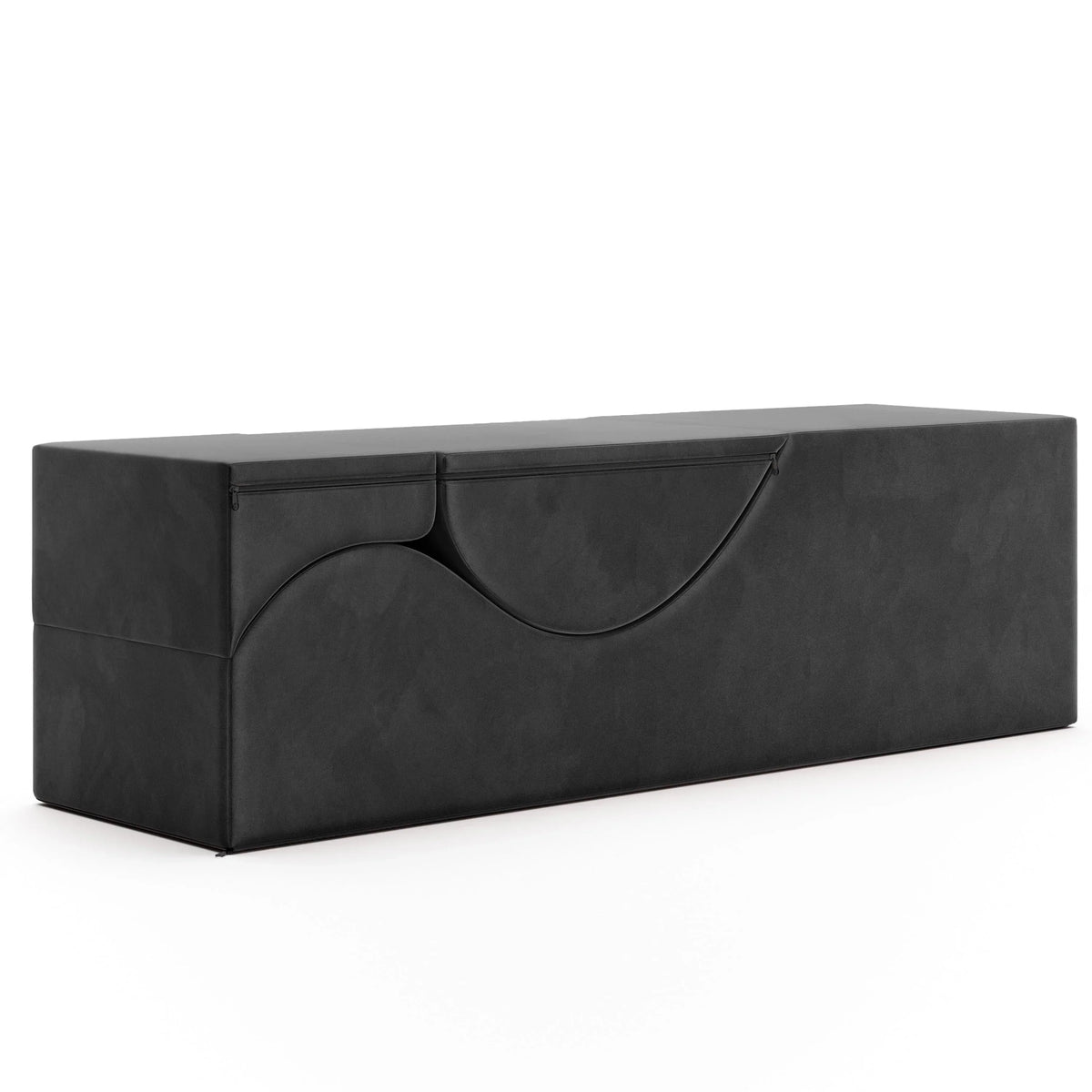 Avana Kami Chaise convertible / Yoga & Massage - Pouf 2 en 1 avec chaise longue de yoga escamotable, Microvelours - N/A