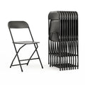 Chaise pliante en plastique – Lot de 10 – Capacité de poids de 295 kg – Chaise d'événement