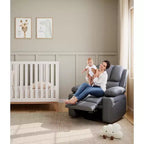 Fauteuil inclinable manuel, canapé inclinable en cuir PU, fauteuil moderne et confortable pour chambre ou salon, fauteuil inclinable en cuir pour adultes