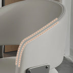 Chaise de salle à manger moderne glamour en cuir
