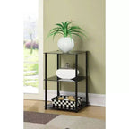 HomeStock Rectangle Glass Table Top End Table 1 -piece