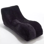Pouf Okak de 150 cm, fauteuil pouf lounge épousant les courbes du corps avec éponge haute élasticité, canapé de sol léger pour salon, chambre