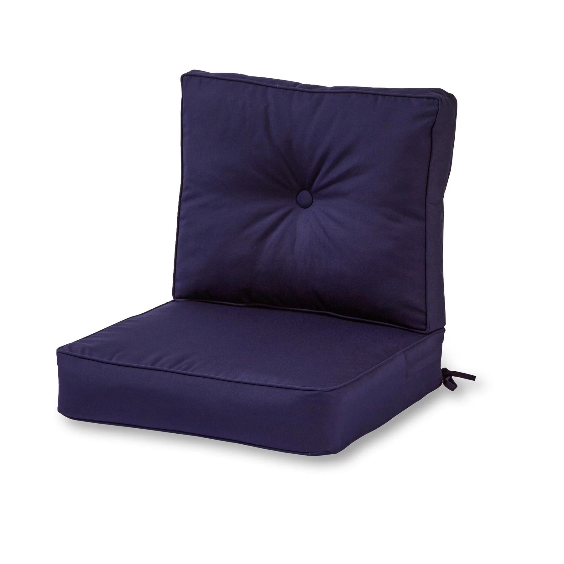 Ensemble de deux coussins d'extérieur haut de gamme Sunbrella pour assise profonde
