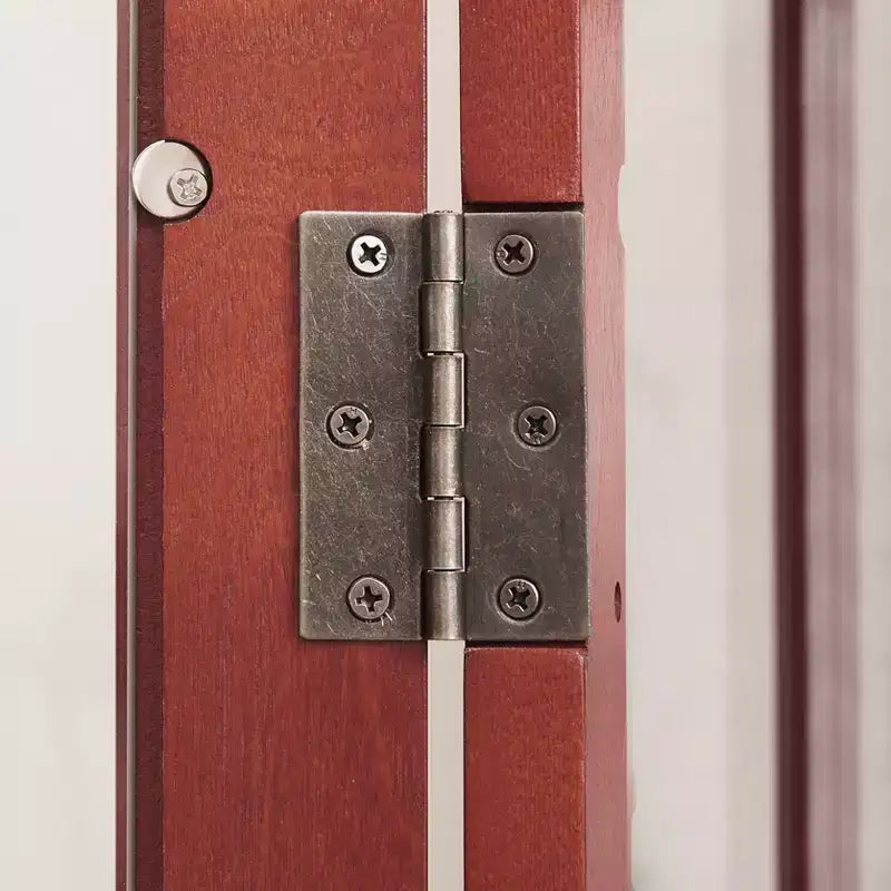 Vitrine à 2 portes avec portes en verre trempé, panneau arrière miroir, étagères réglables et éclairage pour le bureau à domicile