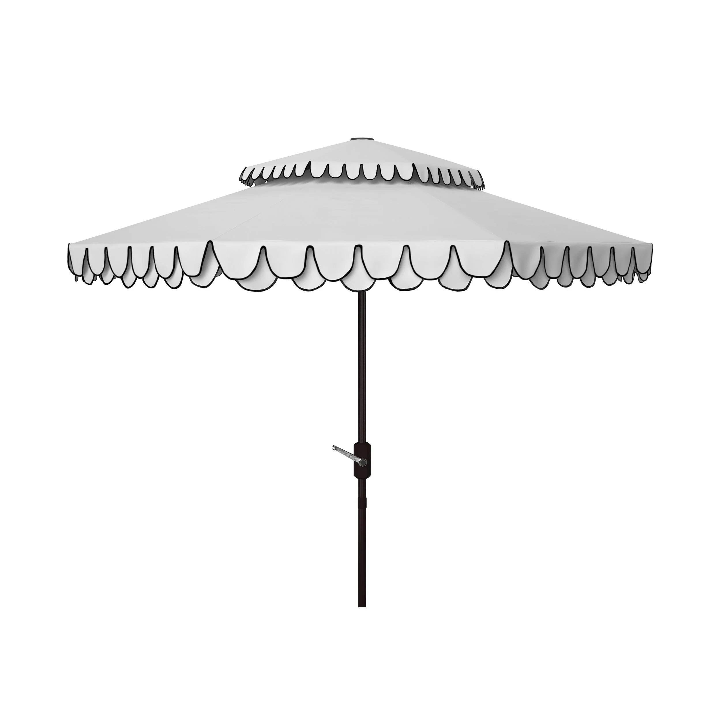 Parasol déporté double toit 274 cm avec cantonnière Kjerstin SAFAVIEH Outdoor