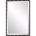 Miroir Mural Rectangulaire Uttermost Benedo Noir 24 x 36