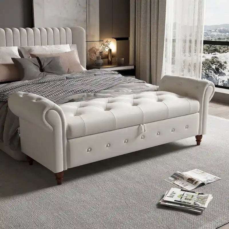 Banc ottoman avec rangement
