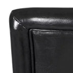 Tabouret de bar de 24 po de hauteur de comptoir de luxe en similicuir - HomePop