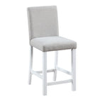 Ensemble de salle à manger moderne 5 pièces avec table carrée hauteur comptoir et 4 chaises rembourrées