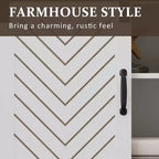 Meuble TV de ferme pour foyer de 23 pouces, meuble de divertissement de 34 pouces de haut pour TV de 65 pouces et plus, console TV avec porte coulissante (sans foyer)