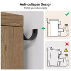Commode à 6 tiroirs pour chambre à coucher, commode en bois moderne avec tiroirs profonds, commode pour salon, couloir, entrée
