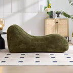 Pouf Okak de 150 cm, fauteuil pouf lounge épousant les courbes du corps avec éponge haute élasticité, canapé de sol léger pour salon, chambre