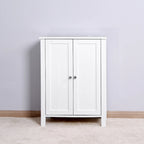 Meuble de rangement de salle de bain au sol avec double porte