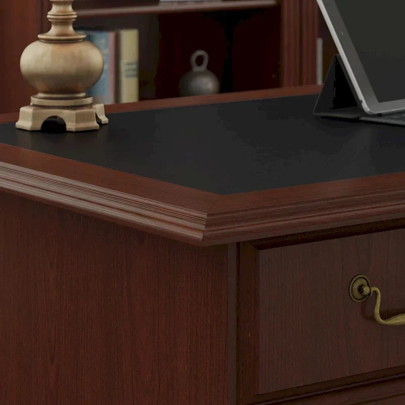 Bureau de direction Bush Furniture Saratoga avec tiroirs et rangements