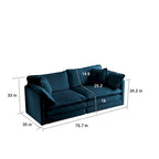 Ensemble de canapé 3 pièces en chenille avec coussins d'accoudoirs et coussins décoratifs, comprenant 2 fauteuils et un canapé 2 places