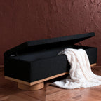 Banc de rangement Sunneva Boucle SAFAVIEH Couture - 61 po L x 20 po P x 19 po H - 61Lx20Px19H