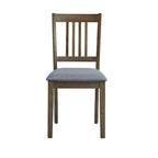 Ensemble Table et Chaises de Salle à Manger Carrée en Bois, Table à Manger Décontractée avec 4 Chaises de Salle à Manger Rembourrées pour Coin Repas de Cuisine