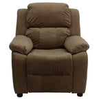 Fauteuil inclinable contemporain Flash Furniture de luxe rembourré pour enfants avec accoudoirs de rangement
