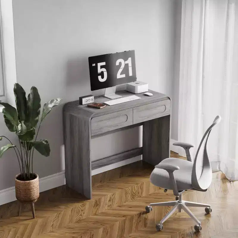 Coiffeuse, coiffeuse avec 2 tiroirs de rangement, coiffeuse moderne