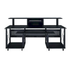 Pupitre de musique rectangulaire avec 8 roulettes et 1 tiroir à clavier