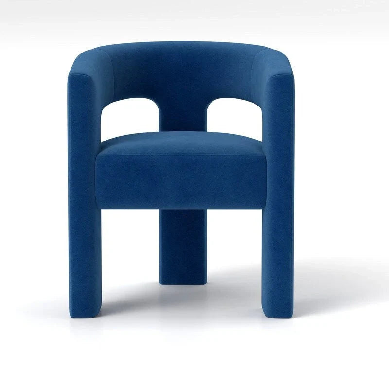 Chaise de salle à manger SEYNAR Modern Glam en velours, chaise d'appoint à dossier ouvert, lot de 6