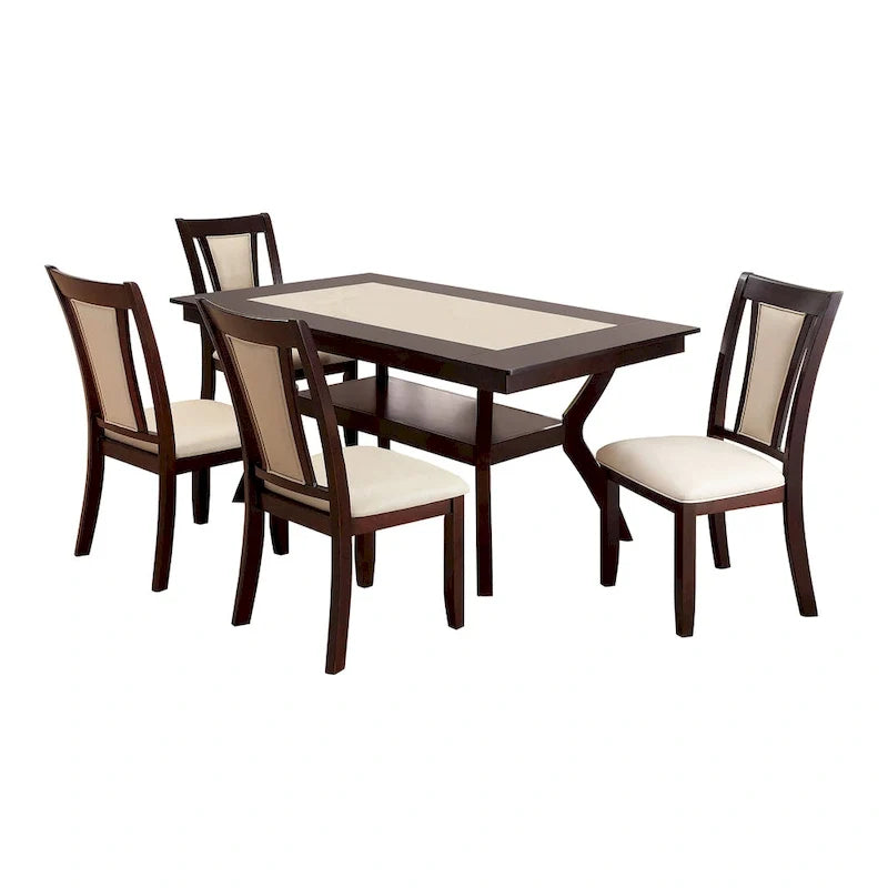 Ensemble de salle à manger 7 pièces avec table de rangement Dionne de Furniture of America