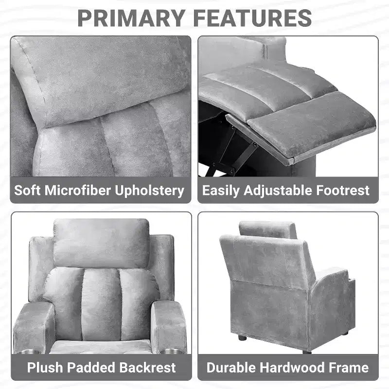 Fauteuil inclinable pour enfants Home Imports Emporium, fauteuil inclinable en peluche pour les tout-petes de 15 ans, fauteuil rembourré confortable pour chambre d'enfant ou chambre à coucher