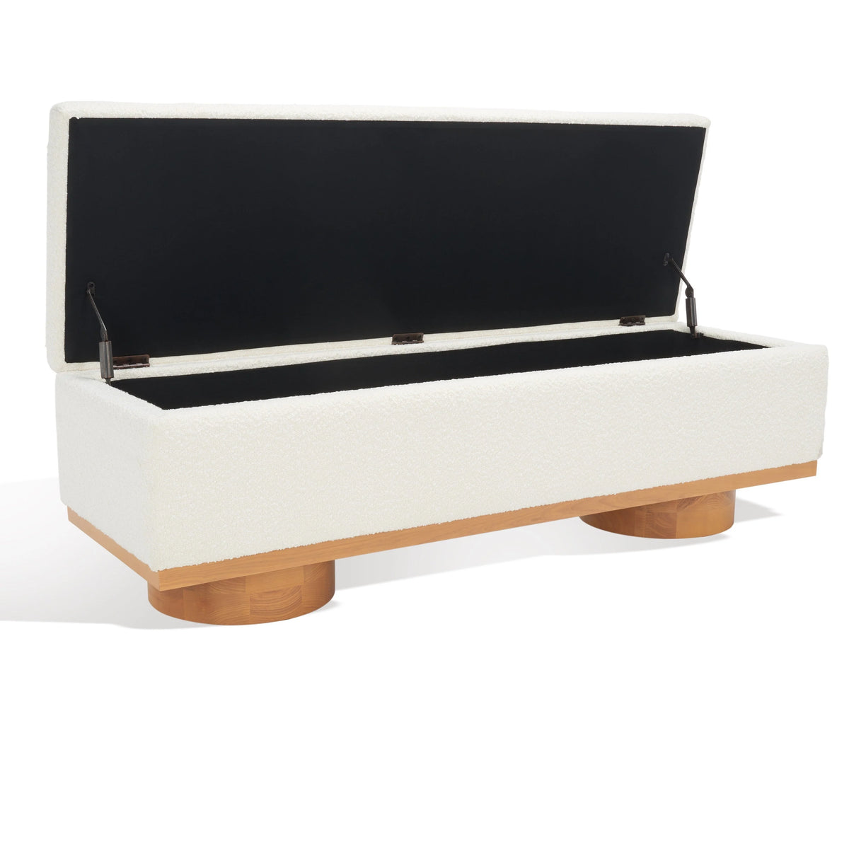 Banc de rangement Sunneva Boucle SAFAVIEH Couture - 61 po L x 20 po P x 19 po H - 61Lx20Px19H