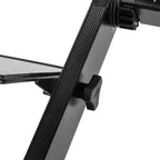 Table pliable portable multifonctionnelle rotative à 360° avec ventilateur et souris, noire