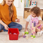 Portemanteau-vestiaire 5 sections avec banc et 5 bacs avant évidés pour tout-petits ECR4Kids Streamline