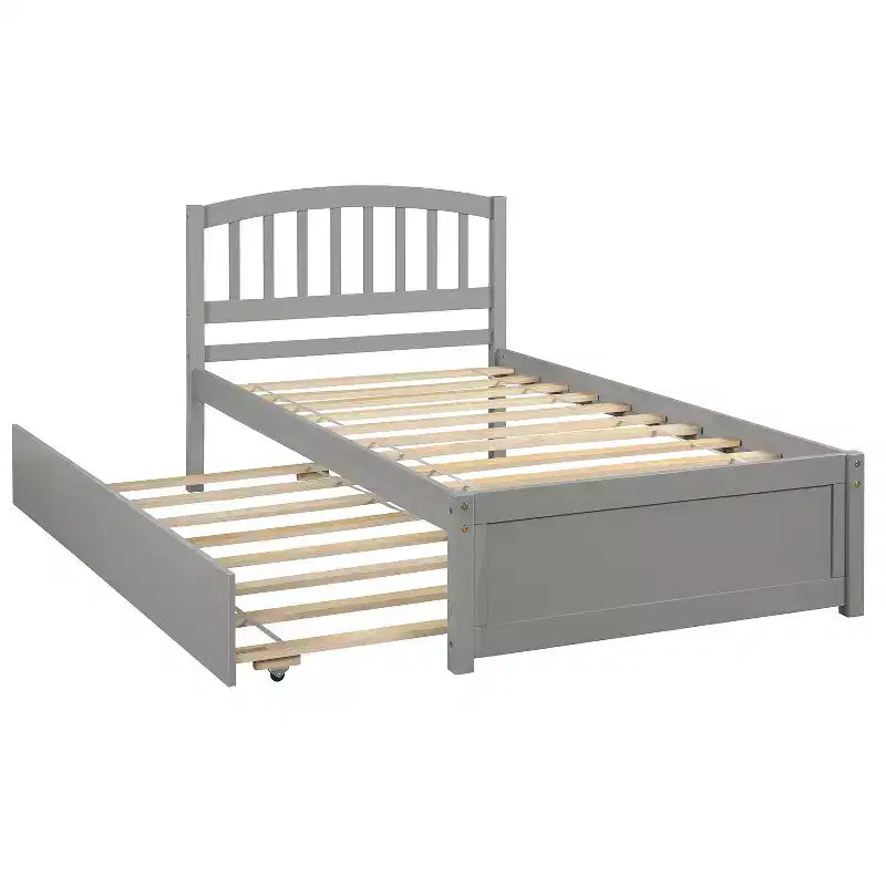 Lit plateforme double Whisen Elegant Design avec lit gigogne