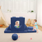 Canapé pour enfants 12 pièces, canapé de jeu modulaire pour enfants pour stimuler la créativité, canapé modulable, mobilier de chambre et de salle de jeux pour tout-petits, pour dormir et lire