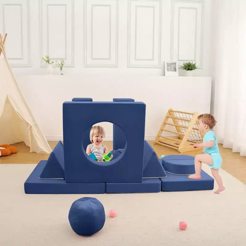 Canapé pour enfants 12 pièces, canapé de jeu modulaire pour enfants pour stimuler la créativité, canapé modulable, mobilier de chambre et de salle de jeux pour tout-petits, pour dormir et lire