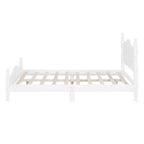 Cadre de lit plateforme en bois Queen Size Whisen, lit plateforme avec support à lattes en bois