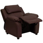 Fauteuil inclinable contemporain Flash Furniture de luxe rembourré pour enfants avec accoudoirs de rangement