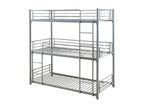 Superposed bed 3 levels metal 90x190 Greenat-Color Grey