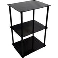 HomeStock Rectangle Glass Table Top End Table 1 -piece