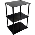 HomeStock Rectangle Glass Table Top End Table 1 -piece